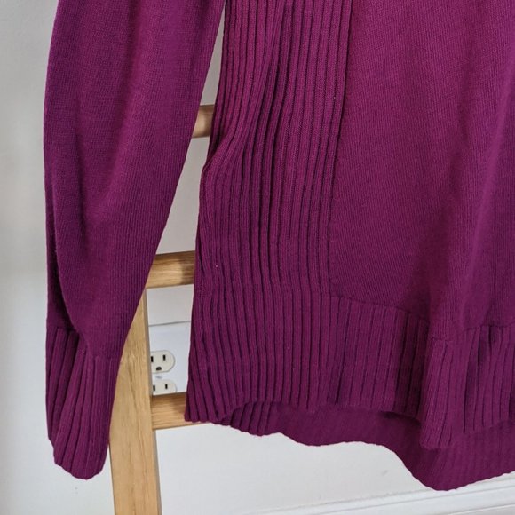 The Loft Magenta Cowl Neck Sweater - Picture 3 of 3